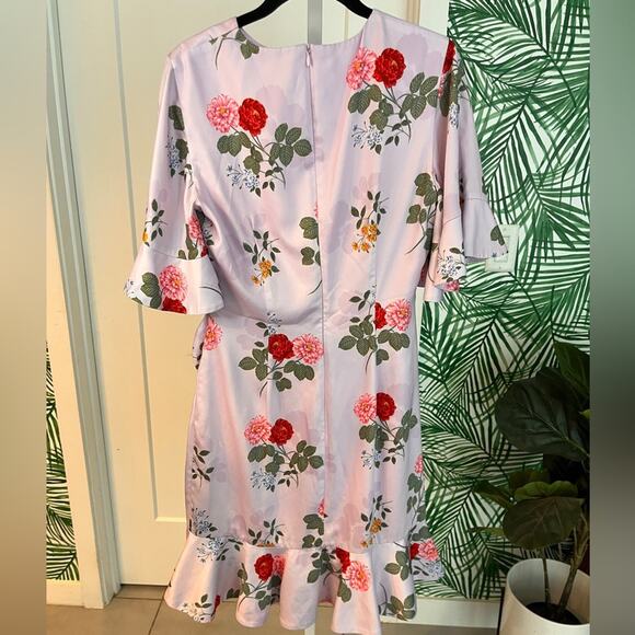 KEEPSAKE The Label Lilac Pretty One Floral Flutter Sleeve Dress Medium - Picture 6 of 10